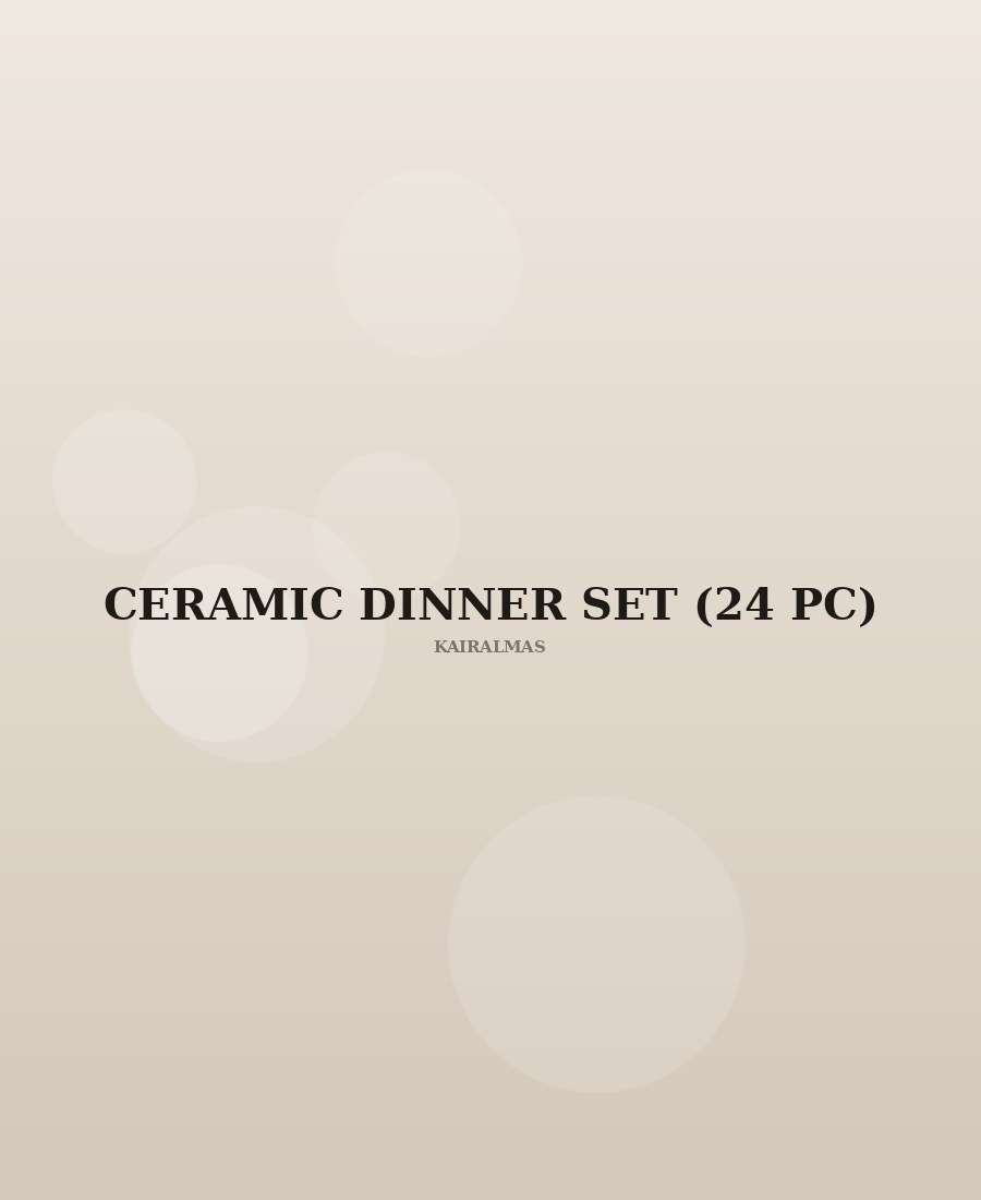 Ceramic Dinner Set (24 pc)