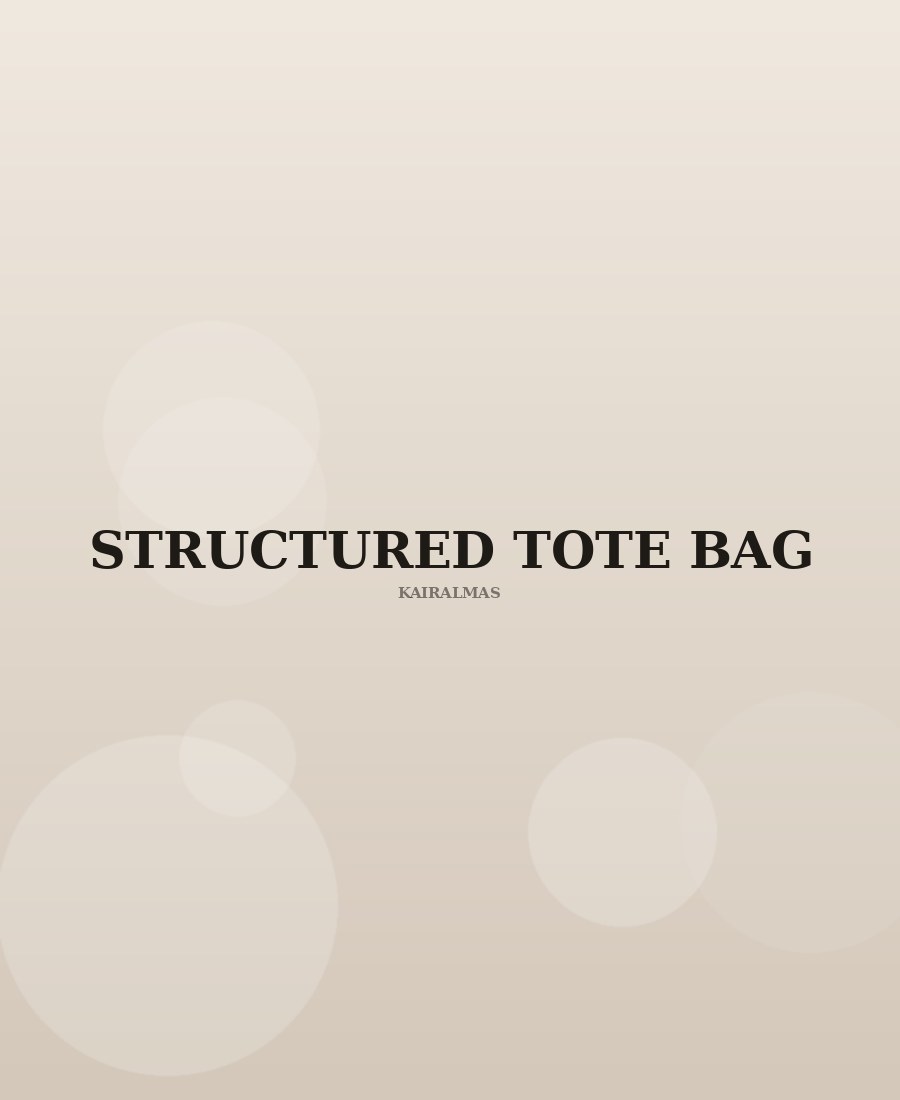 Structured Tote Bag